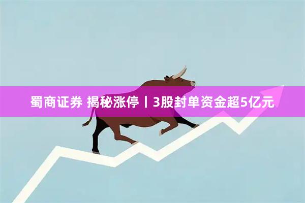 蜀商证券 揭秘涨停丨3股封单资金超5亿元